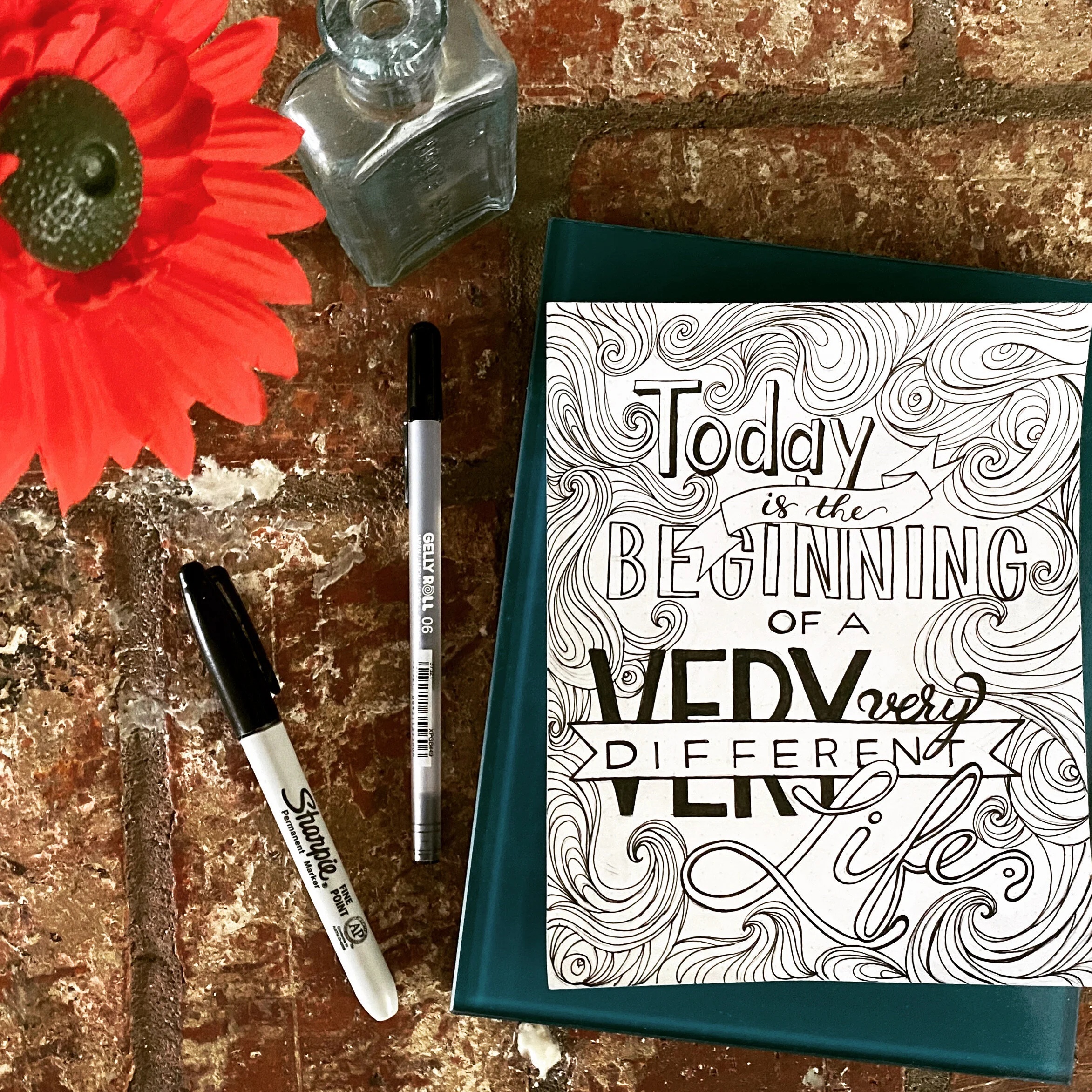 Today Is The Beginning - FULL COLORING BOOK