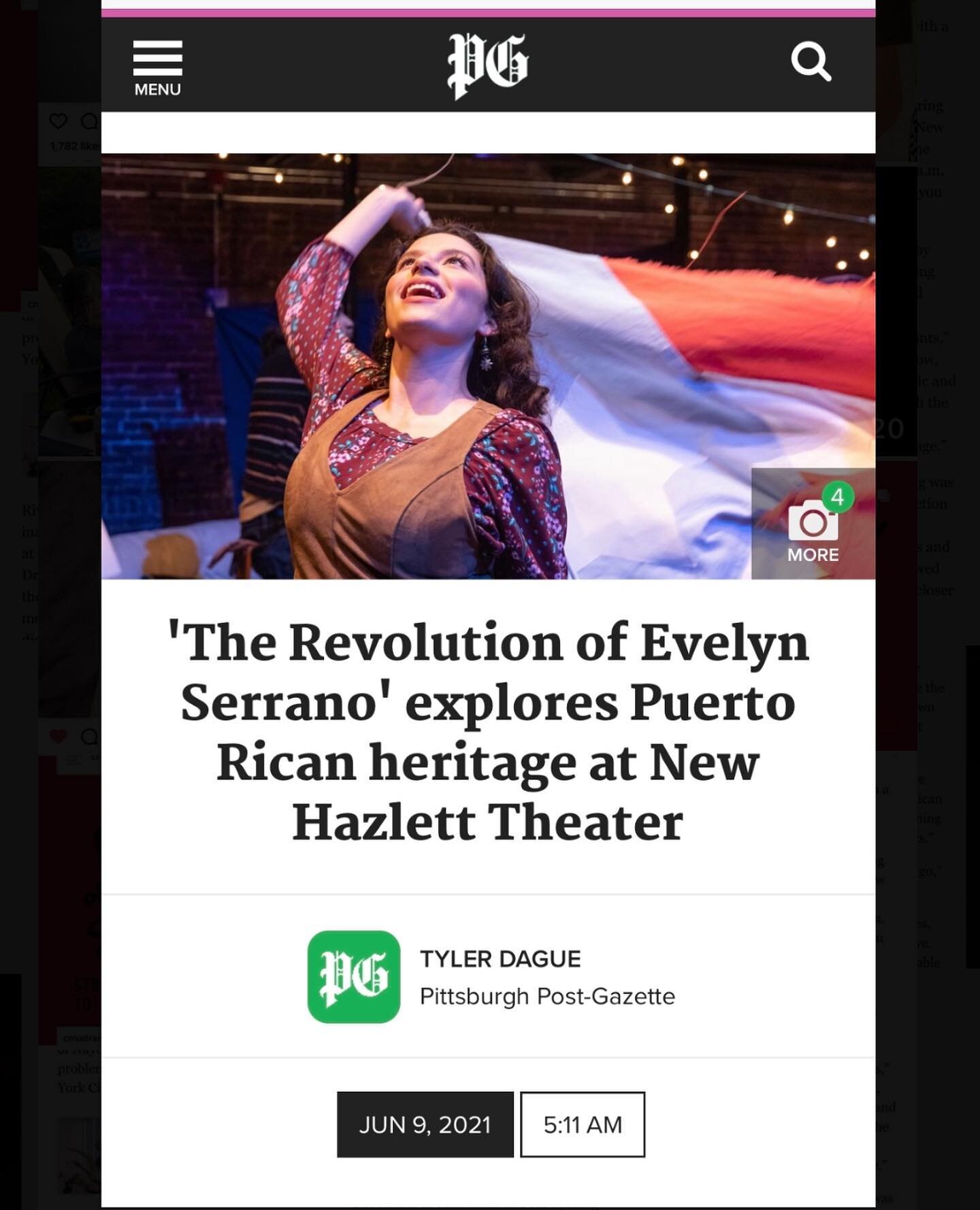 The Revolution of Evelyn Serrano by @tlaloc.rivas (based on the novel by @soniammanzano ) streams today and tomorrow as part of the @newhazlett CSA Series! Check it out!

Original music by @sartjepickett with lyrics by Tlaloc Rivas, with music direct