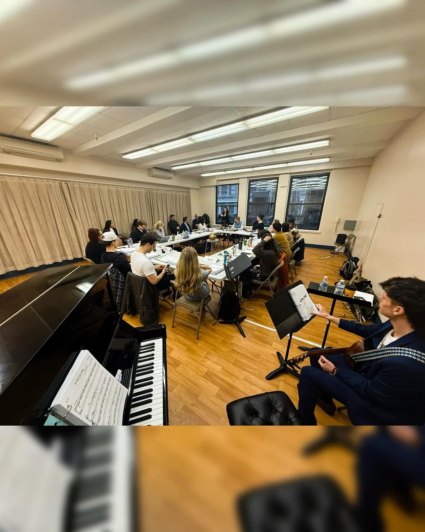 This week&rsquo;s office: @thebrassteapotmusical developmental reading (produced by @ogunquitplayhouse &amp; @okiak)!!!

It was so much fun to join forces with this amazing team again&hellip; and with our STELLAR cast!  I am so looking forward to the