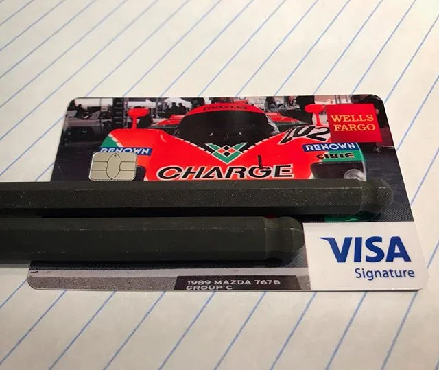 New &ldquo;charge&rdquo; card

#mazda #rotary #classic #japanese #race #car #racecar #soclassic #lemans #renown #charge #mazdaspeed #visa #groupc