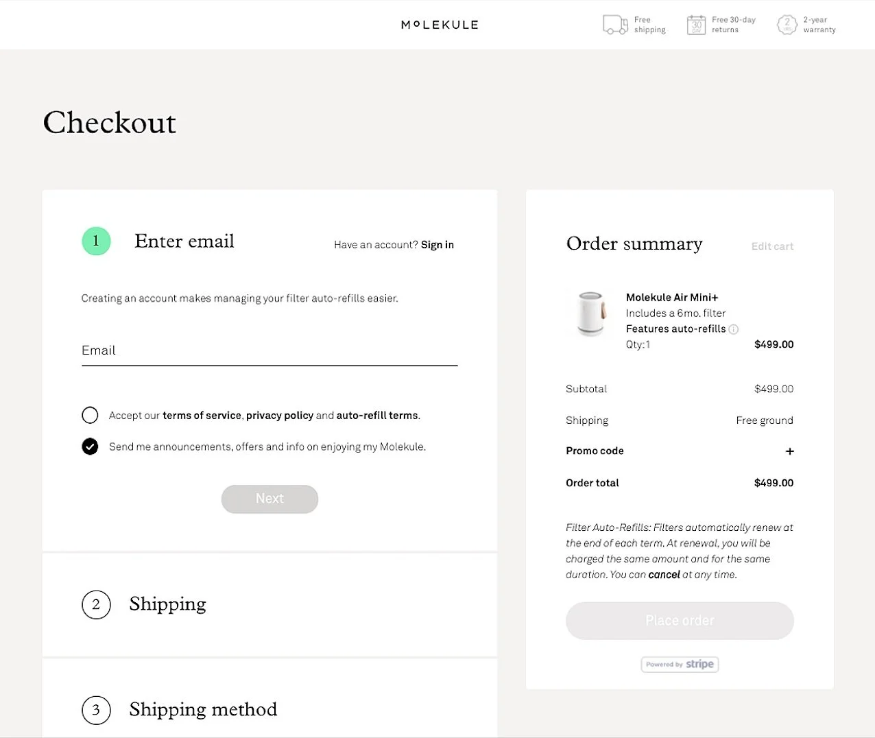 Checkout redesign & e-comm migration