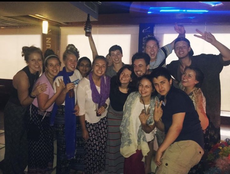 the group at the "american" club