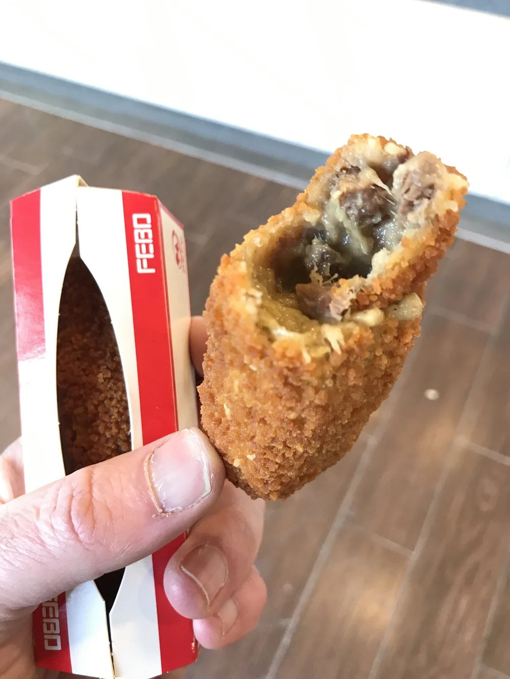 beef croquettes. I eat these a lot. 