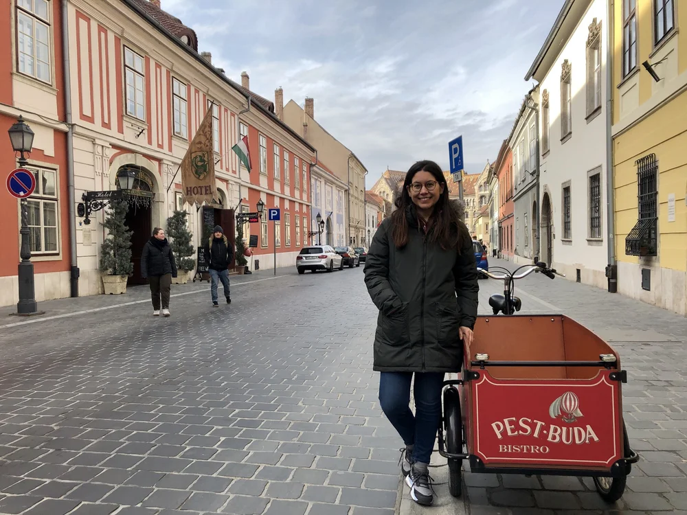 Natalie on the Buda side
