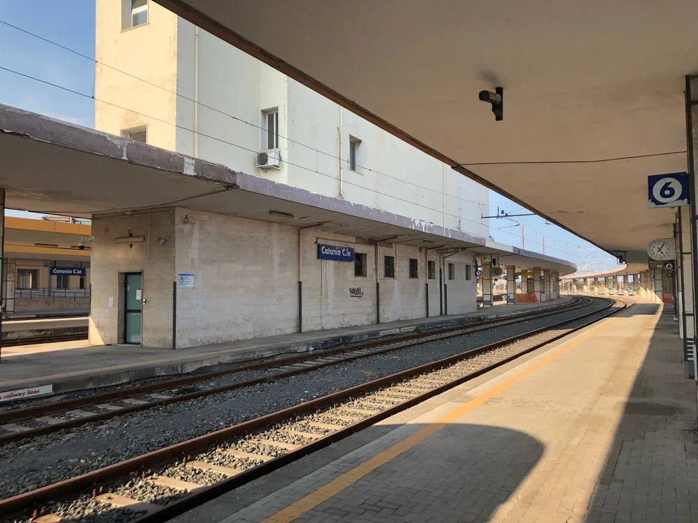 Train station in Catania, Siciliy