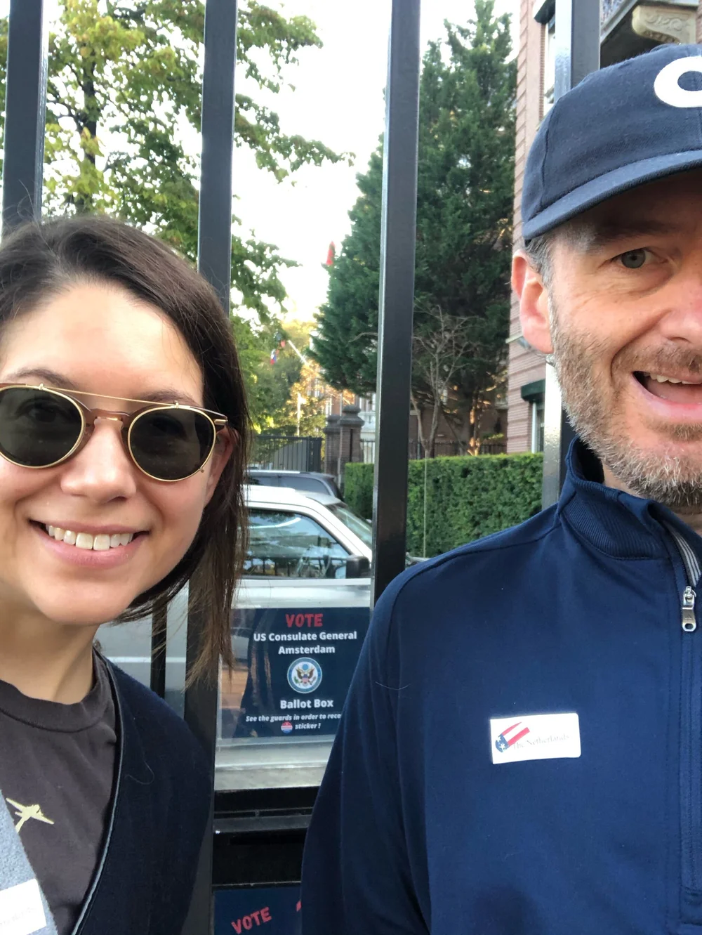 We voted at the US Consulate
