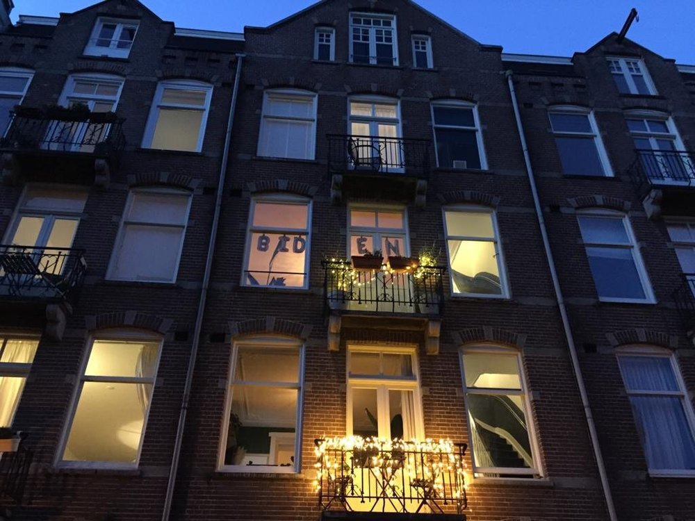 Our apartment on election night