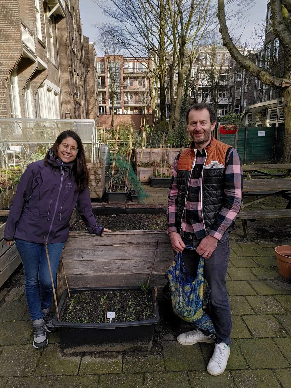 We started gardening