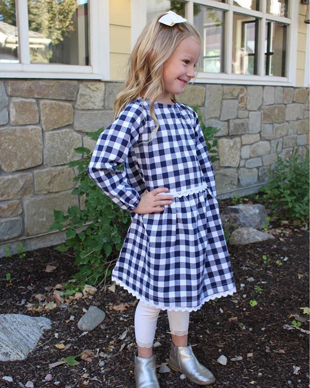 While they don&rsquo;t stay little for long, they will always stay in your heart. | Eloise Button Dress