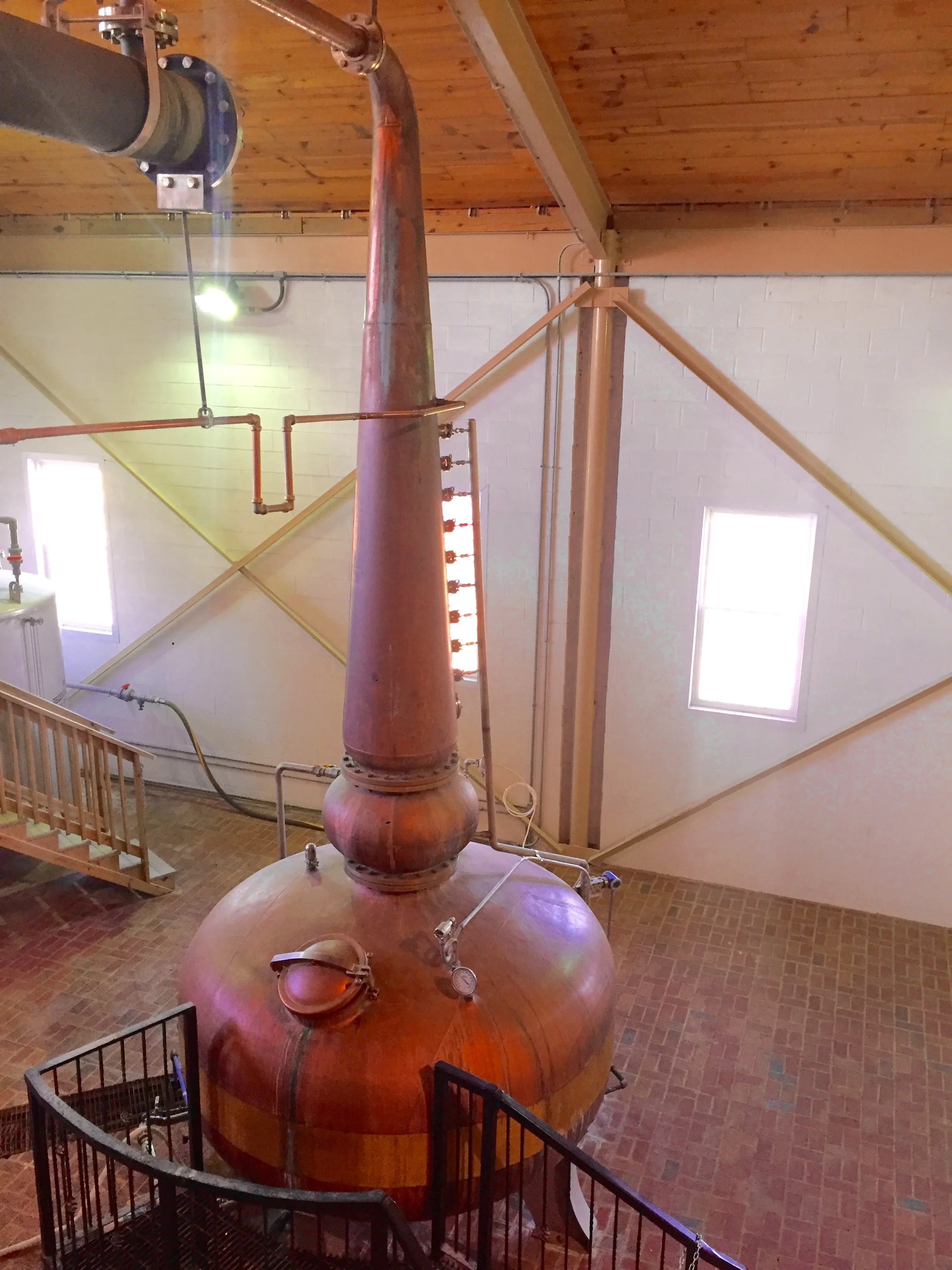 The copper still that was invented by the Willet's family.