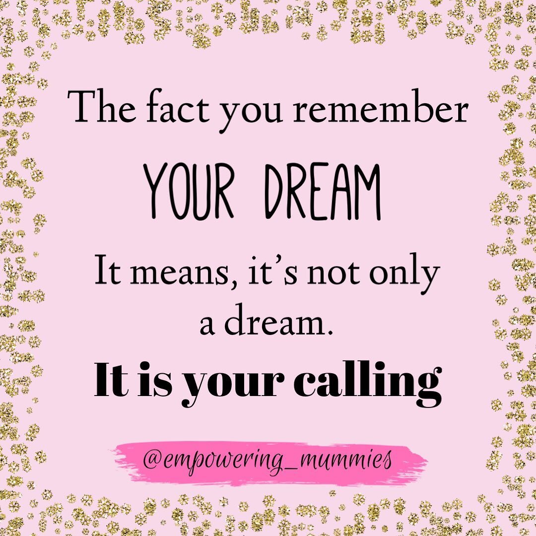 Your dreams are there for a reason 💕💫
Listen to them in your quite time. It is the time when your soul is speaking to you 💝

Click in my bio for more info ✅

💕FOLLOW:&nbsp;@empowering_mummies
for more empowering content 

👥 TAG a friend who need