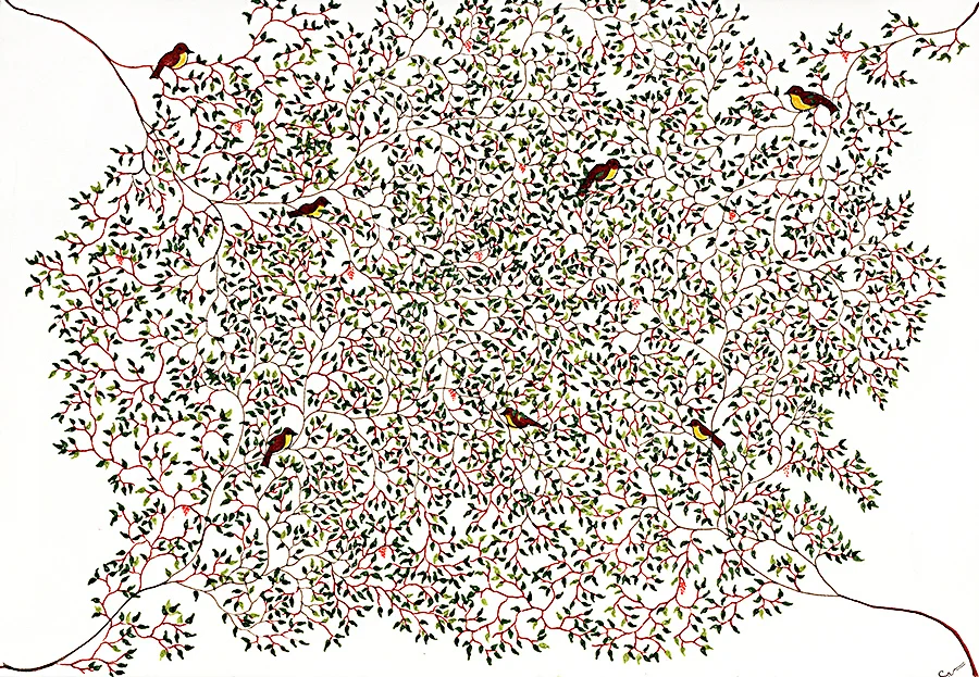 seven sparrows drawing original.jpg