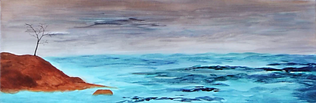 cloudy ocean landscape