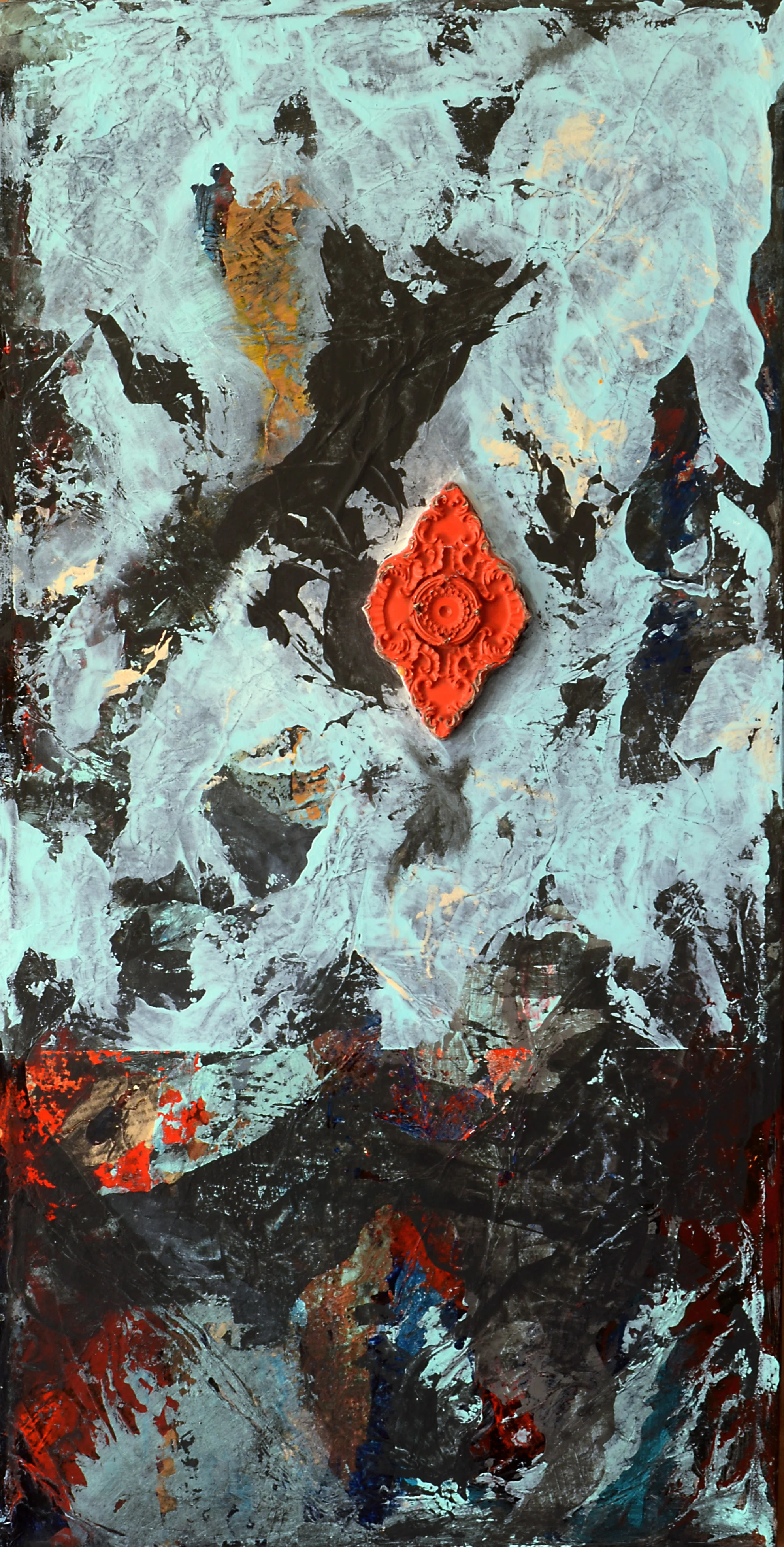 mixed media as above panel one