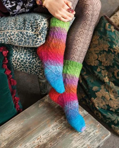Noro Faux Cable Socks