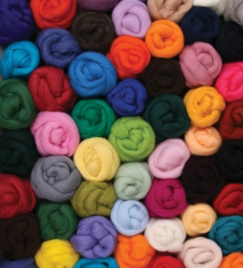 50g Wool Offcuts Mixed Wool Top Spinning Wet Needle Felting Fiber Roving Dyed