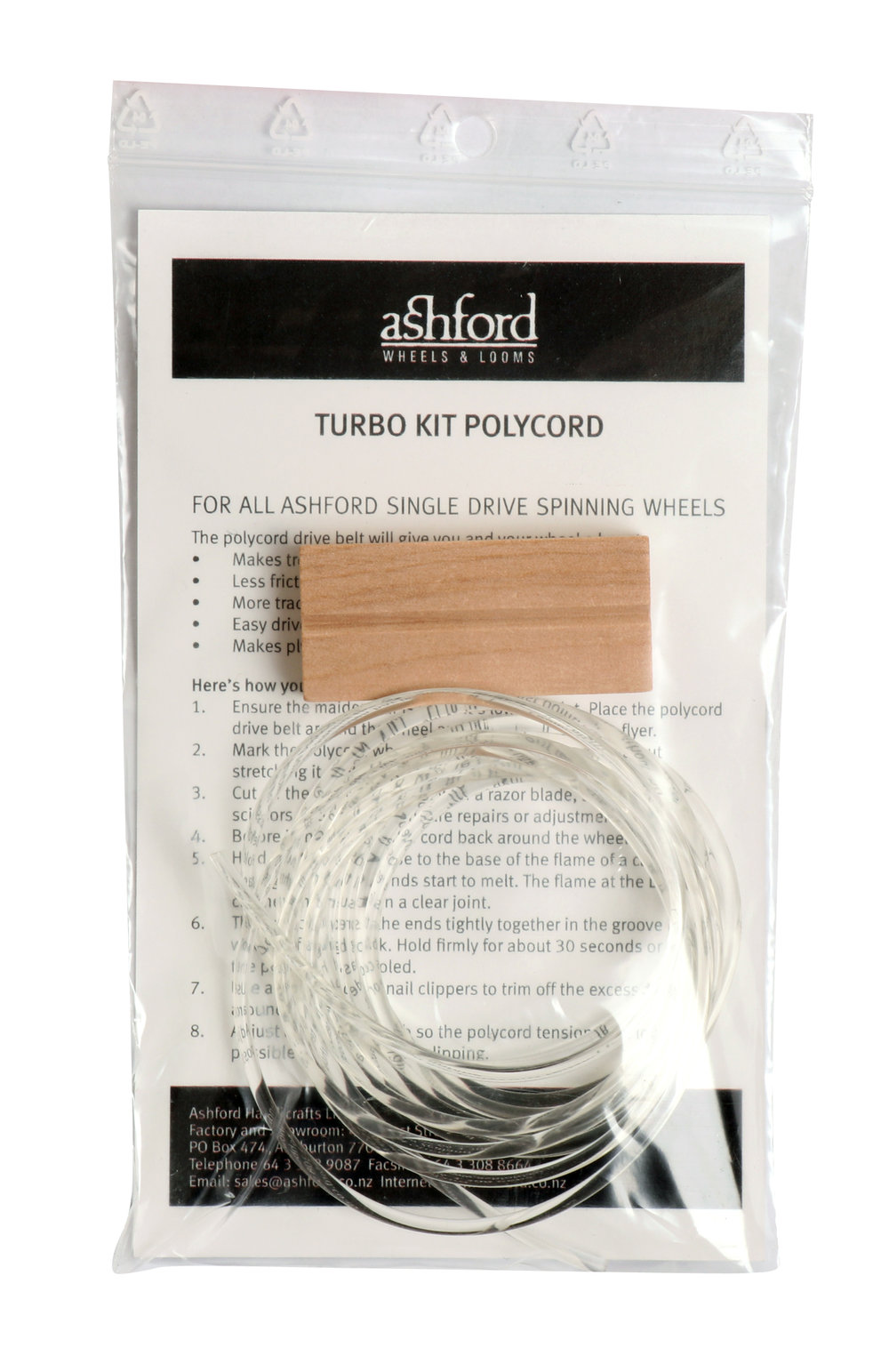 SPINNER'S ESSENTIAL MAINTENANCE KIT for SD Spinning wheel 2 SD Poly-cord belts