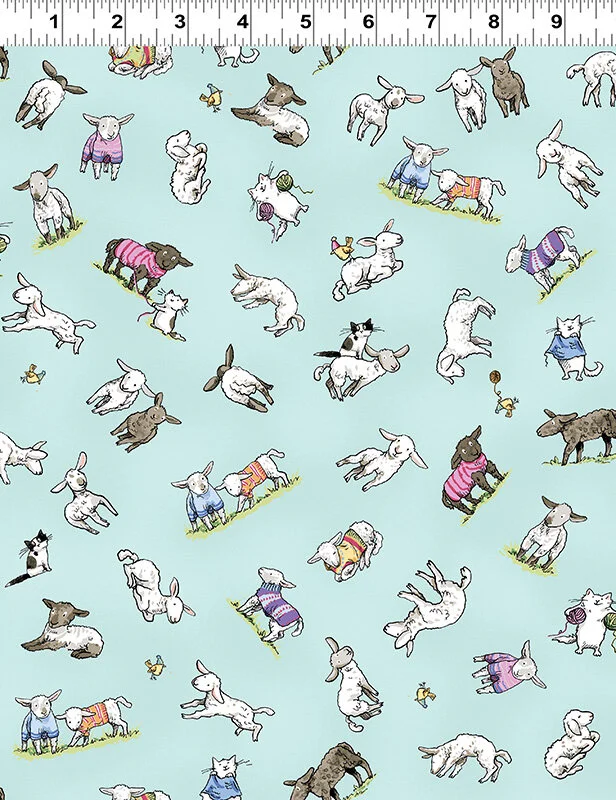 Clothworks FAIR ISLE FRIENDS - Teal Y2576-103