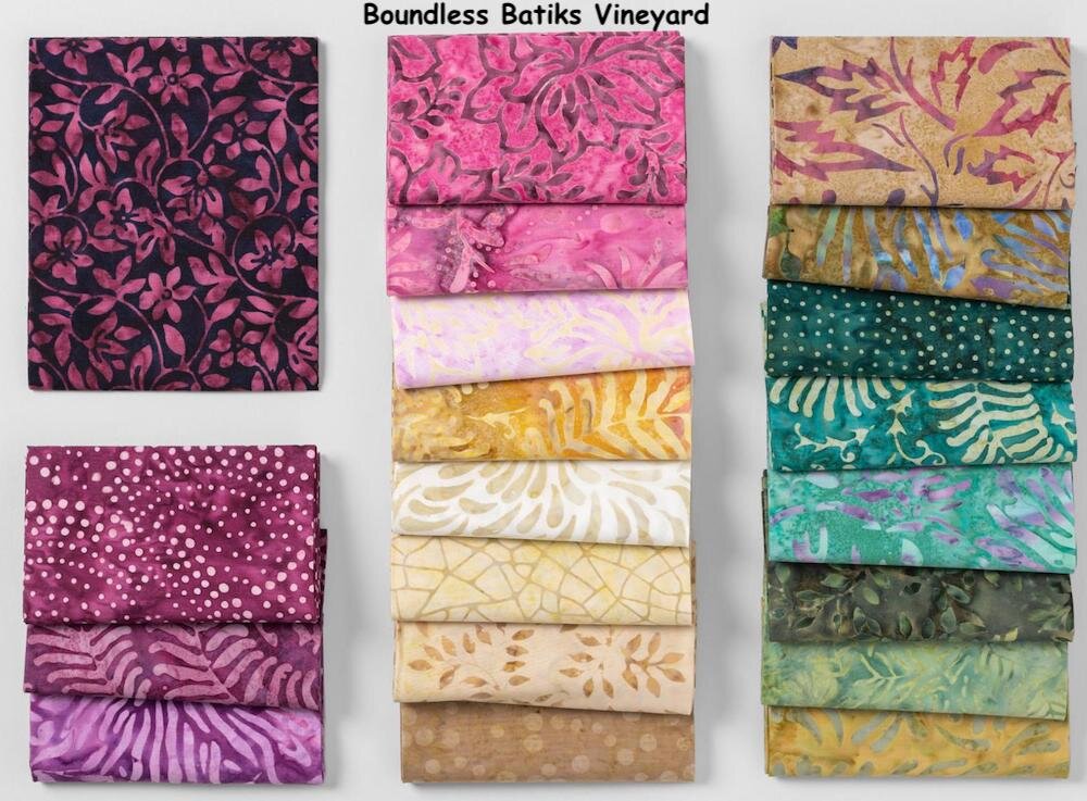 Boundless Hand/Print Cotton Batik Collection Fabric by the Yard