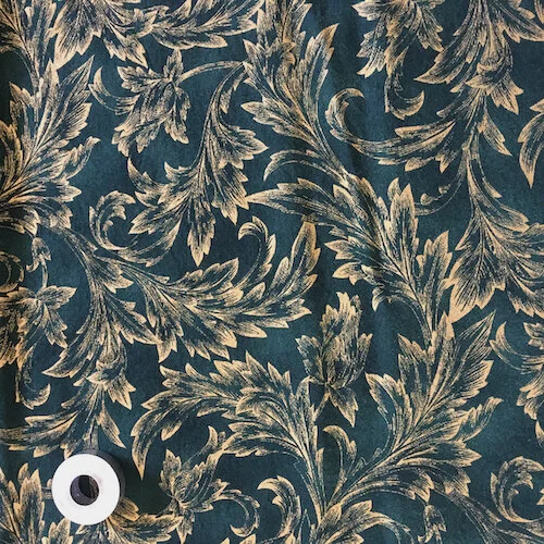 Hoffman Venetian Holiday Green E889 1 yd