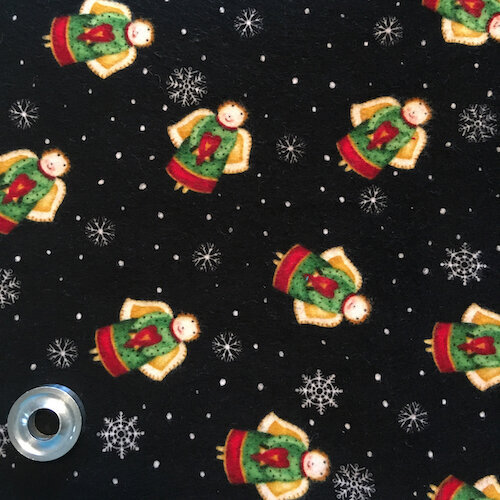 Henry Glass HELLO SNOW Flannel - 2 yds