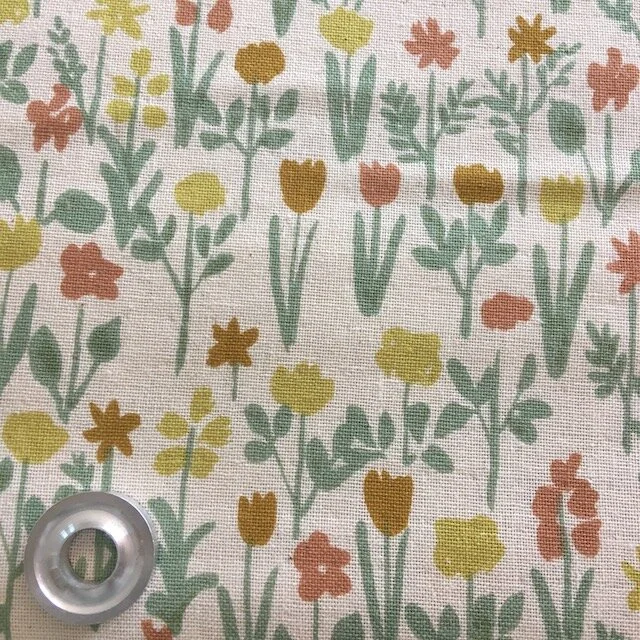 Kokka Double Gauze Cream w/Tulips 2.5 yd