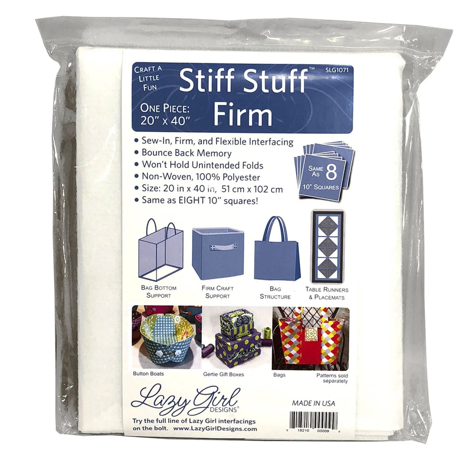 Lazy Girl Stiff Stuff Pack Interfacing