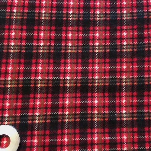 Timeless Treasure Flannel Red CF2077 - 2.5 yd
