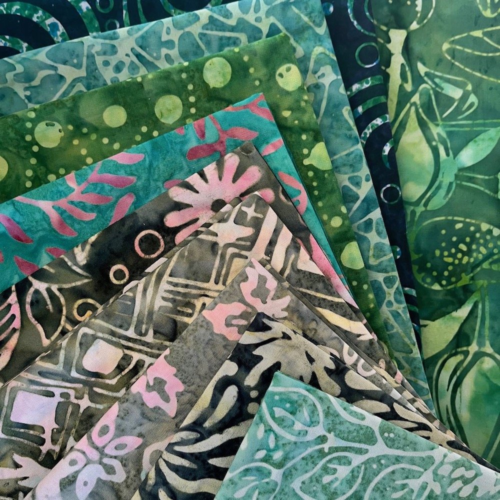 Boundless Hand/Print Cotton Batik Collection Fabric by the Yard