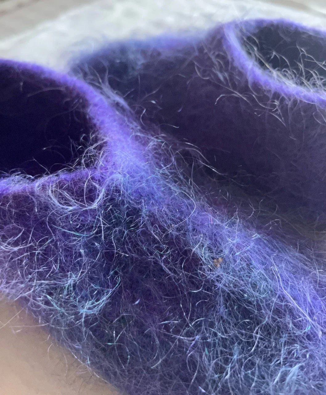 Felt Ballet Slippers: Purple