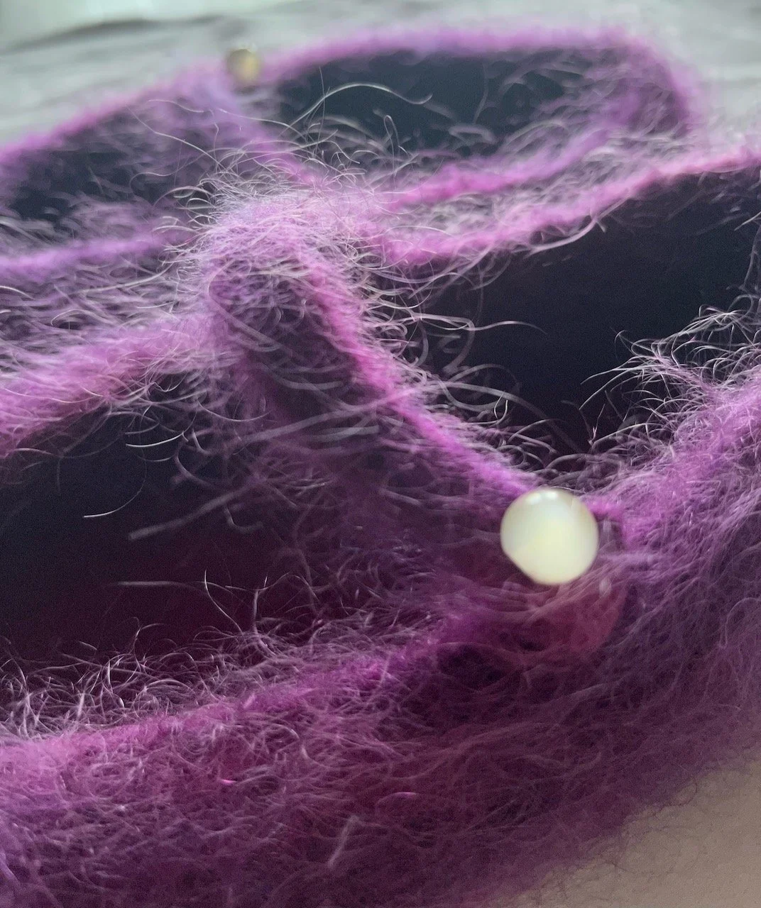 Felt Ballet Slippers: Fuchsia Pink