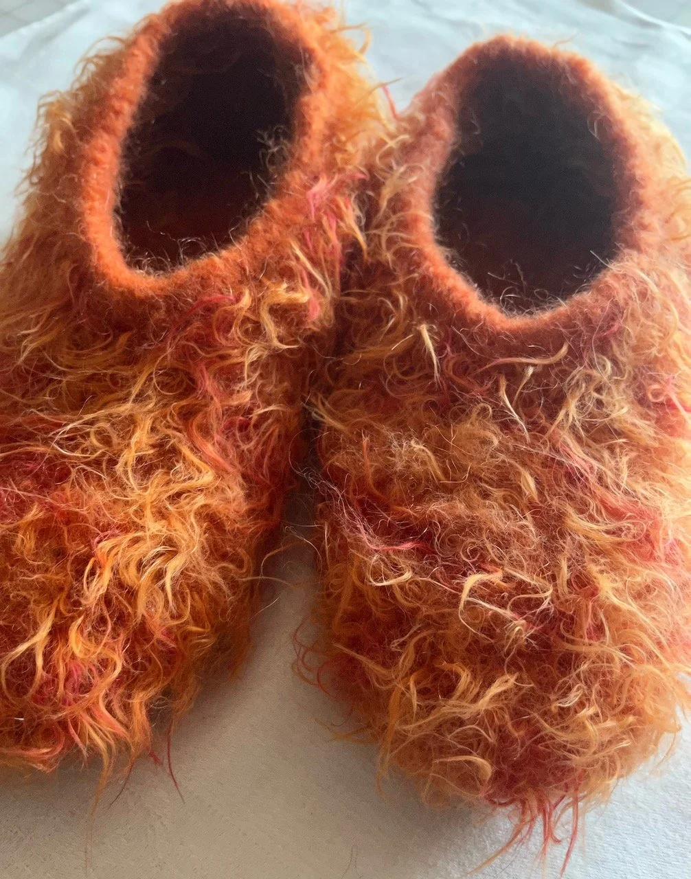 Felt Ballet Slippers: Tiger Orange