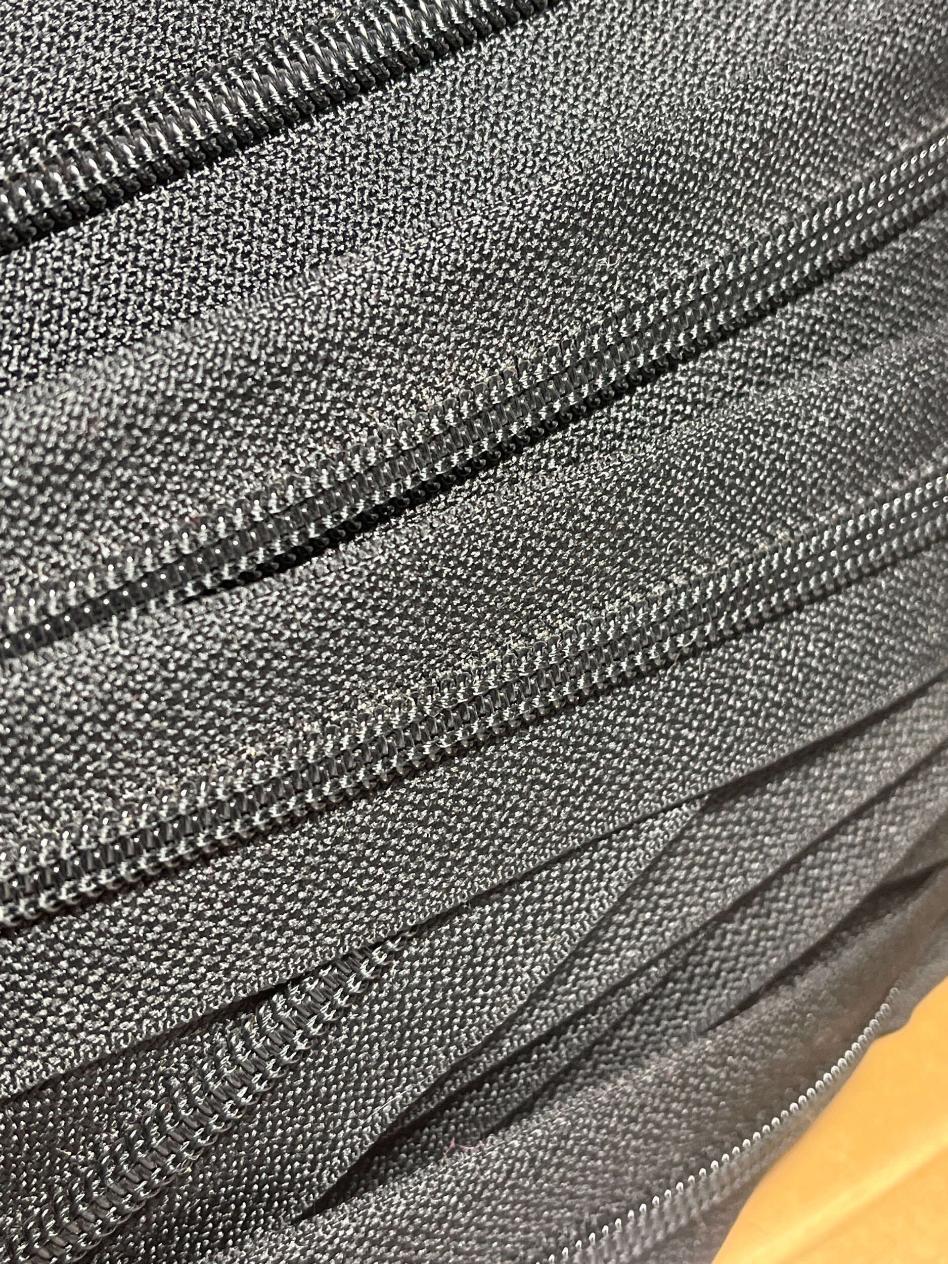 Zipper Tape 5/8" Black Nylon #8