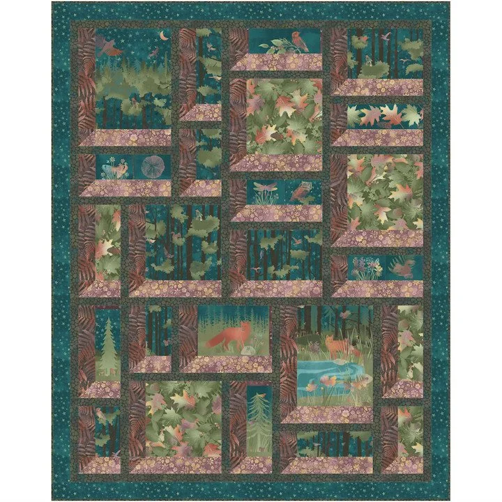 Enchanted Forest Windows Quilt Kit