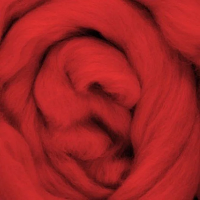 Merino Wool RED Roving