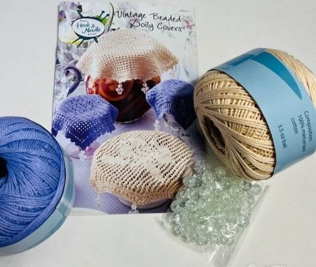 Annie's Hook & Needle Kit -  VINTAGE BEADED DOILY