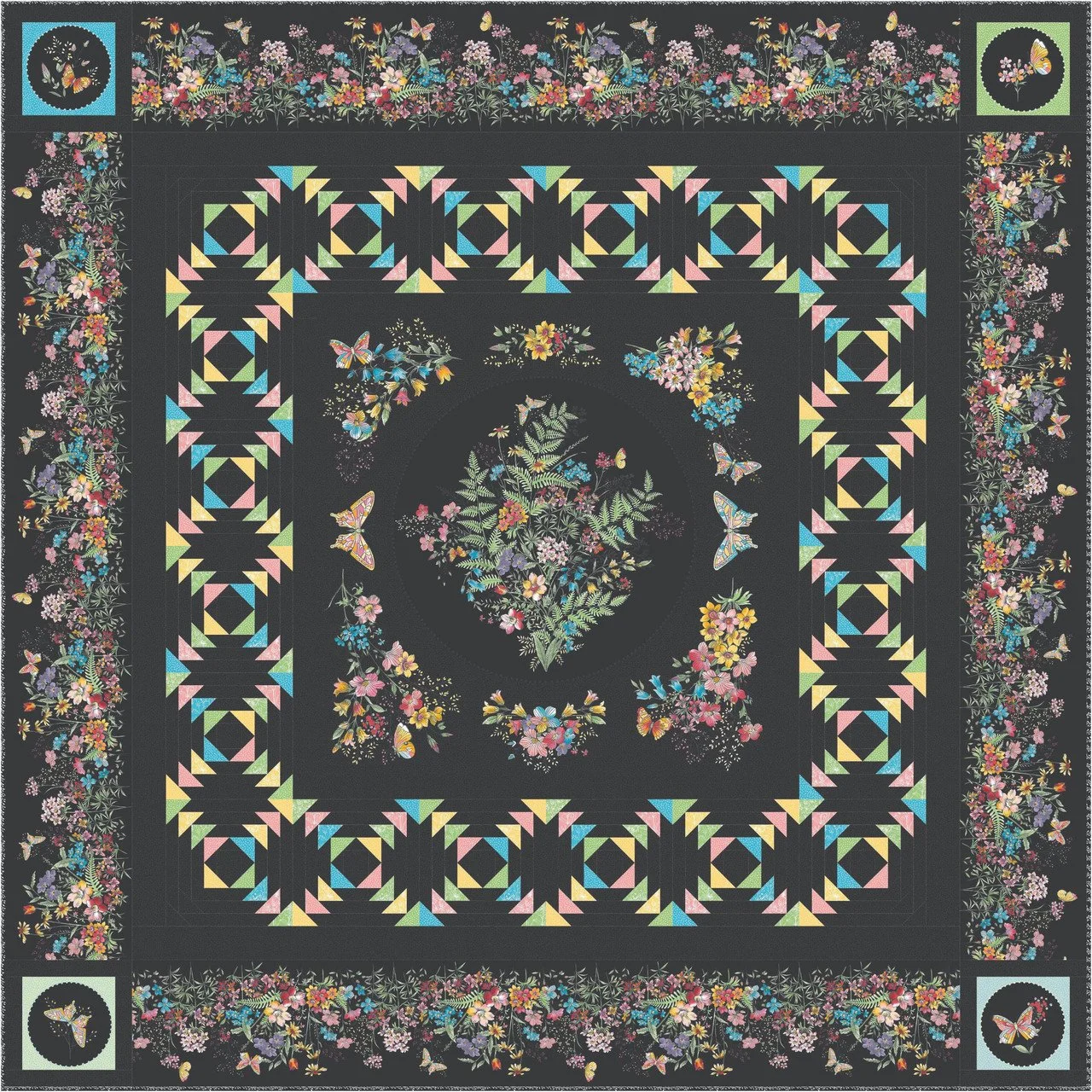 Butterfly Garden Quilt Kit