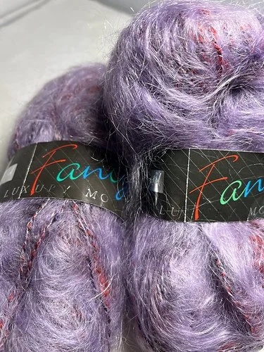 Hayfield Fancy Mohair Yarn- Purple