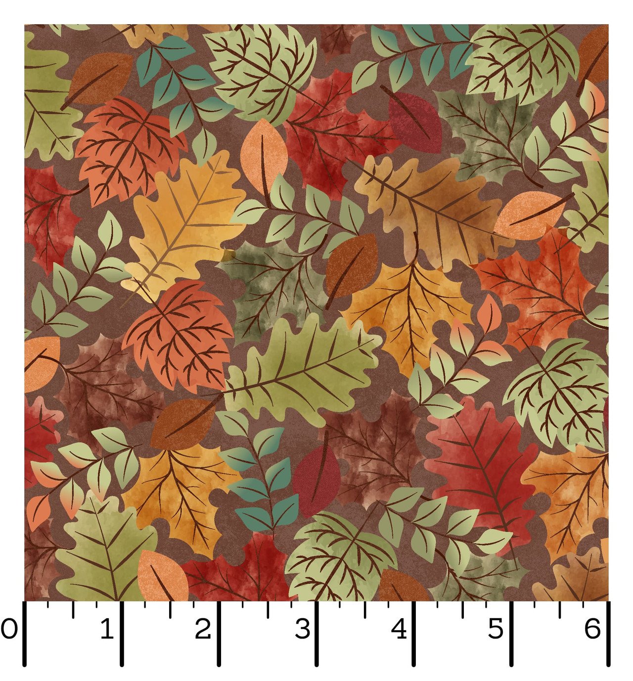 Maywood Studio Hello Autumn Leaf Pile Brown:Multi MAS10733-az.jpg