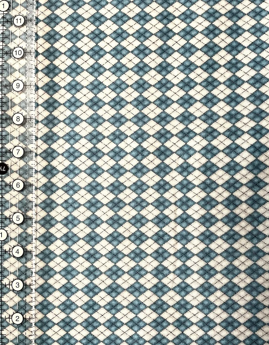 Maywood FOREST FRIENDS Blue Argyle