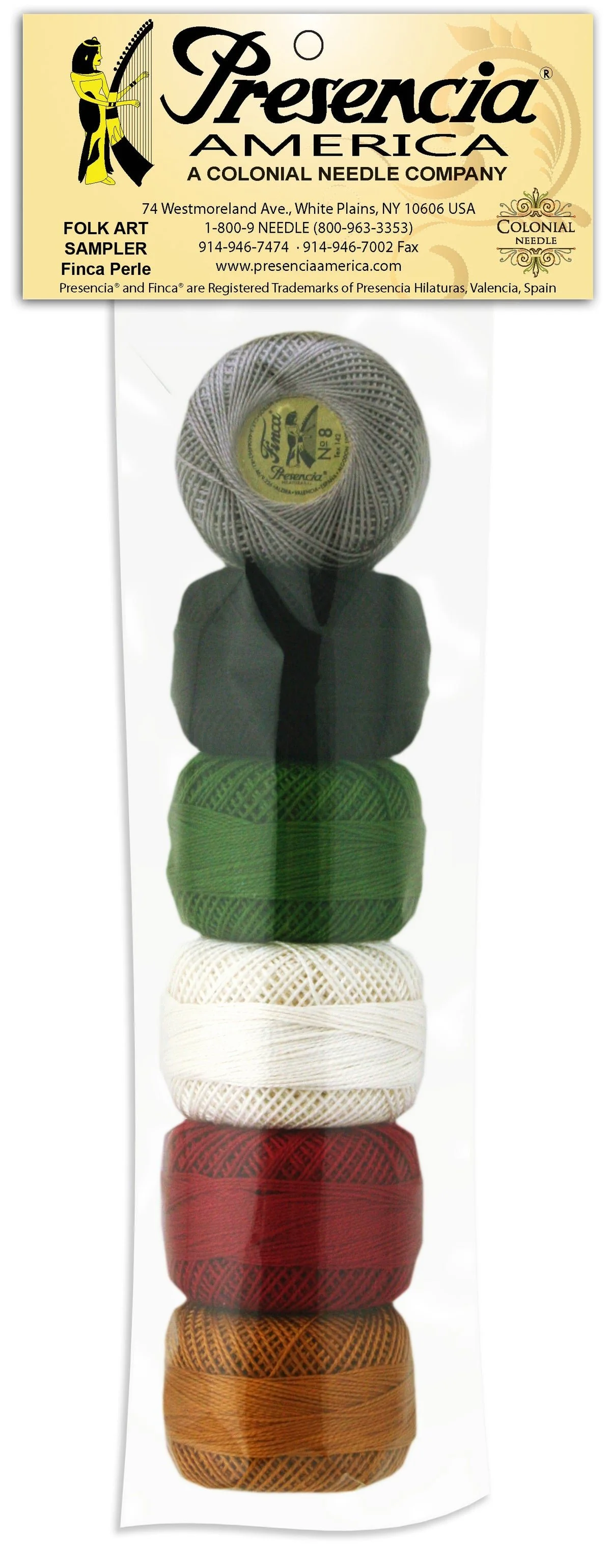 Presencia Finca Perle #8 Sampler FOLK ART