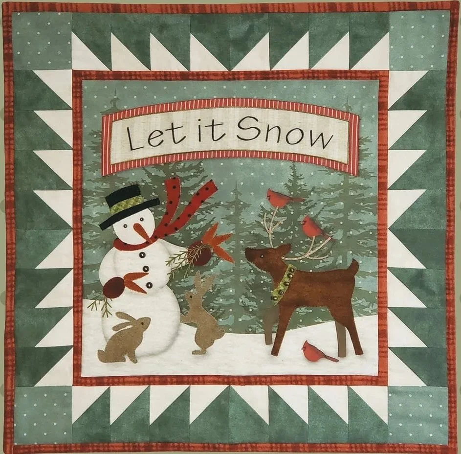 LET IT SNOW Appliqué Quilt Kit