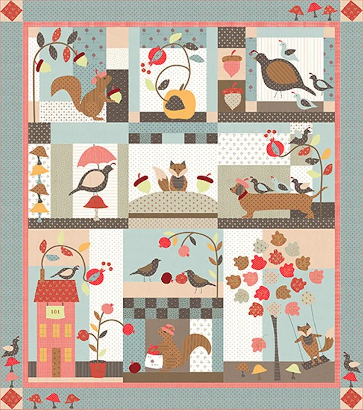 101 Maple Street - A Fanciful Quilt of Woodland Wonders