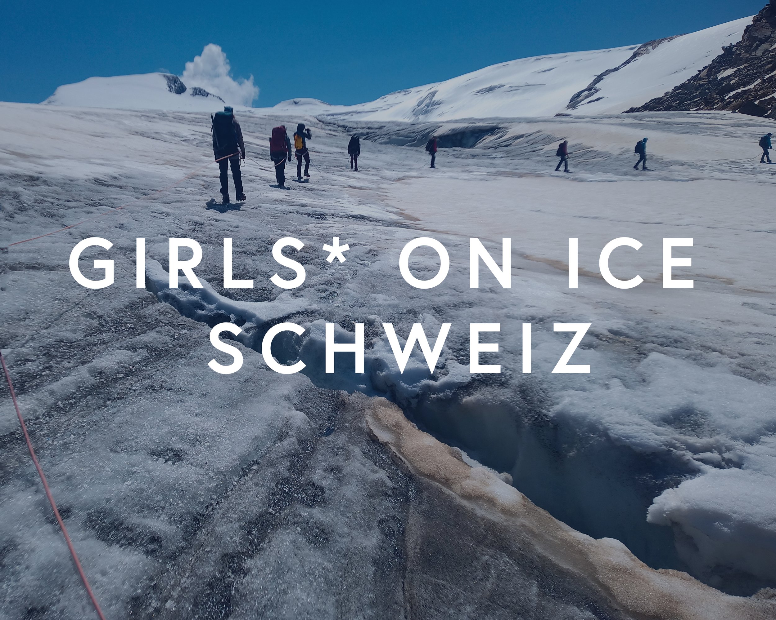 Image links to the Girls* on ice schewiz expedition info page