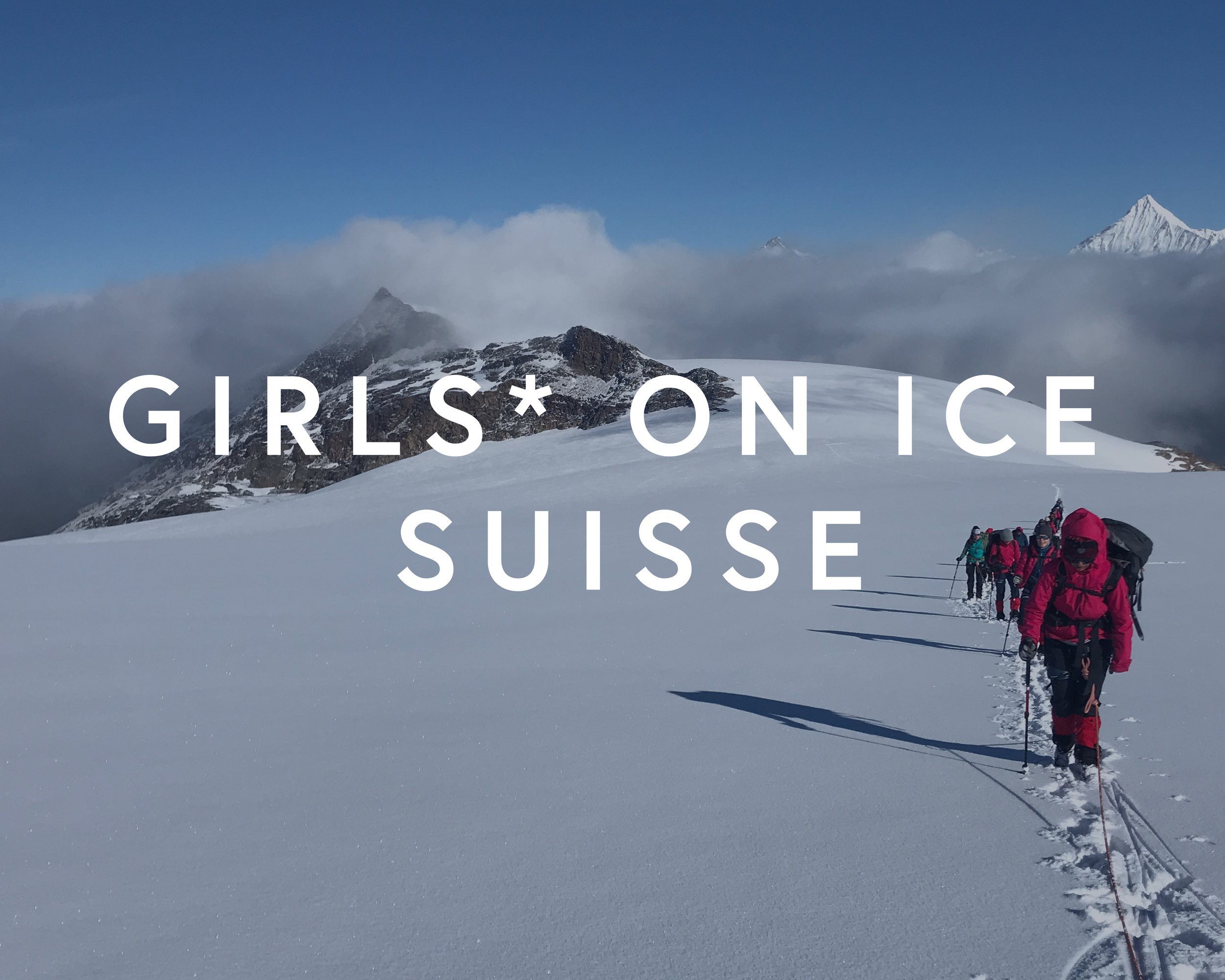 Image links to the Girls* on ice suisse expedition info page