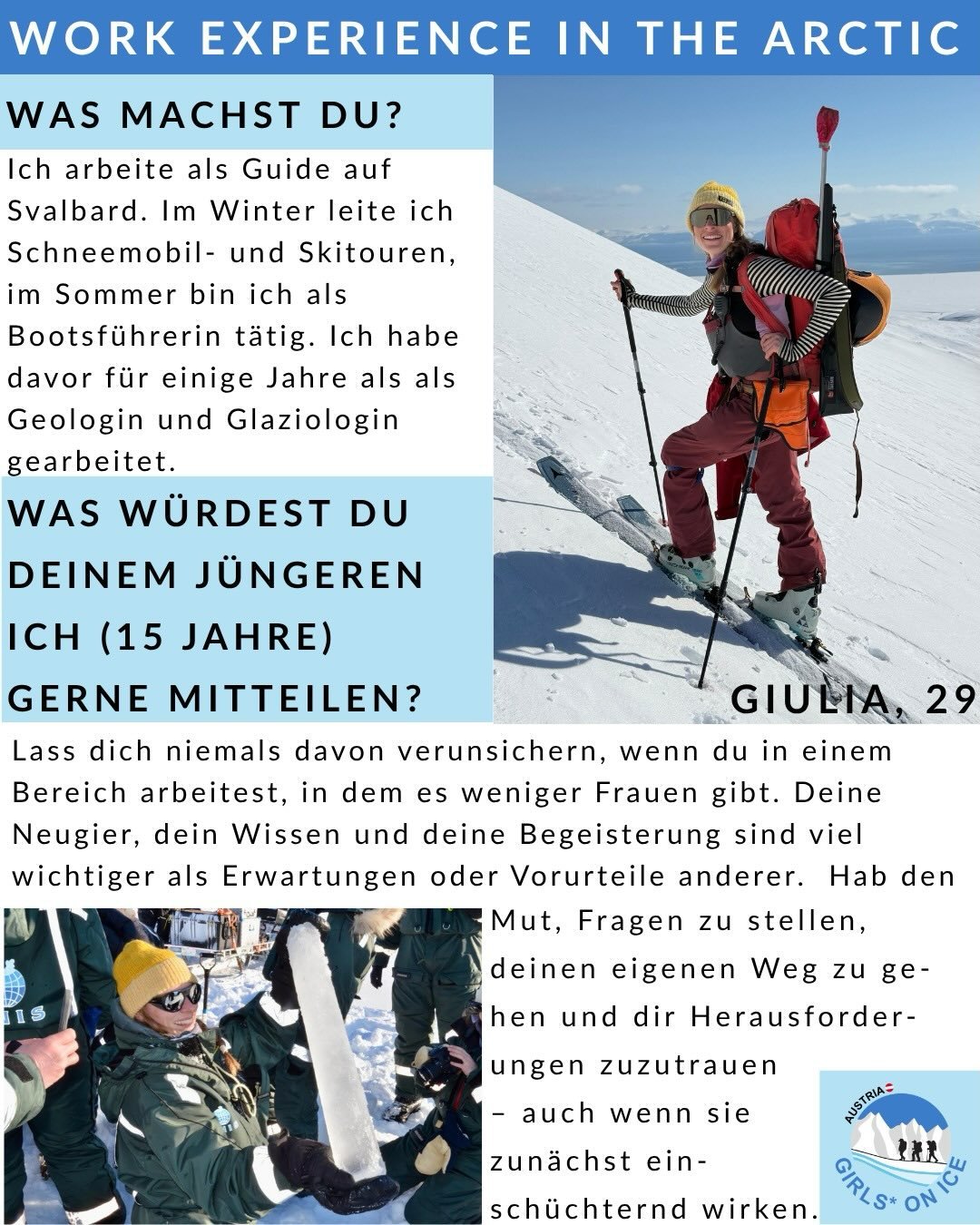 Frauen in der Arktis💙

#GirlsOnIce #WomenInSTEM #ArcticScience #STEM #RoleModels