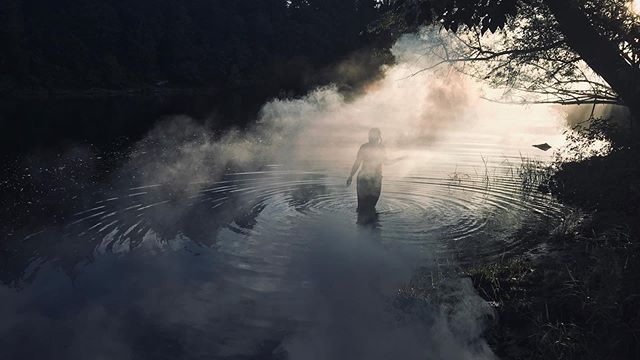 Fog test on the Lewis River for Lady of the Lake movie. Awesome lighting during magic hour. #ladyofthelakemovie #marblemountainfilms #ladyofthelake #fogger #lewisriver #woodlandwa #indiefilmmaker