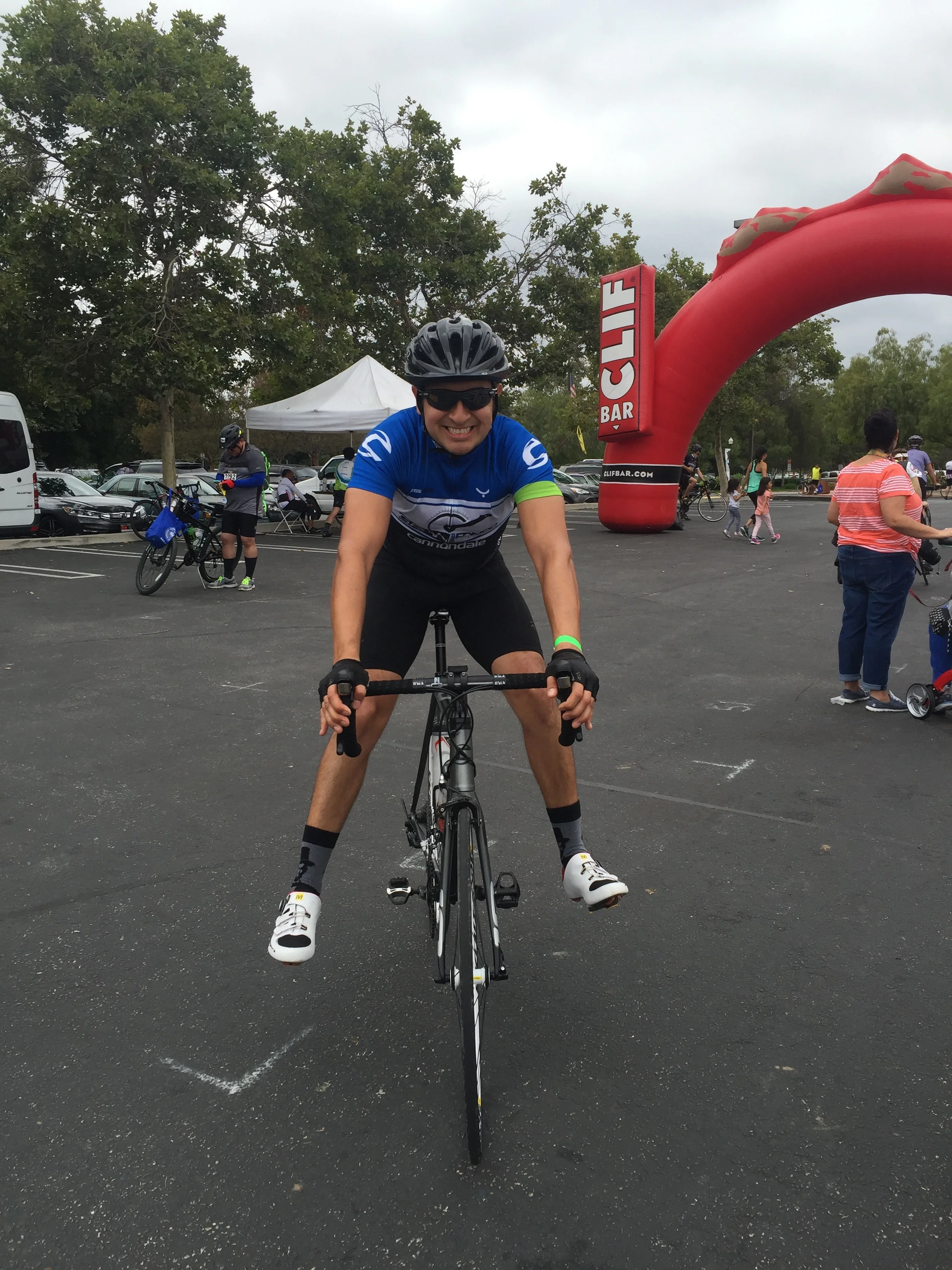 Just as I was rolling in.