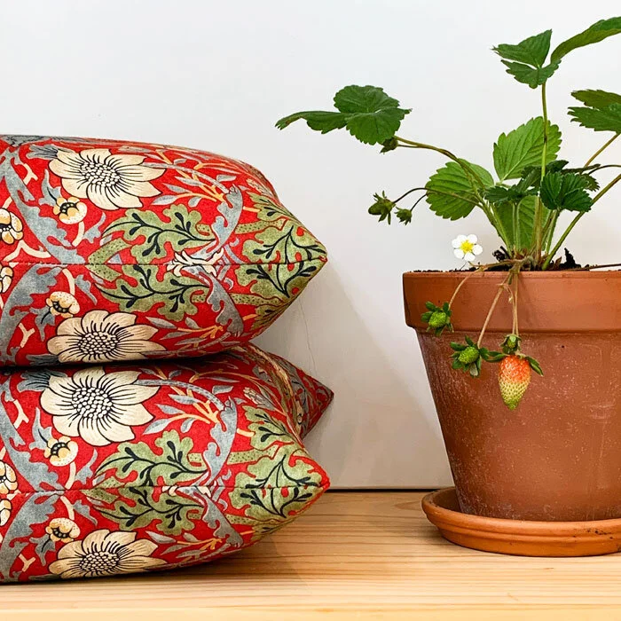 Living Room Strawberry Thief Cushions
