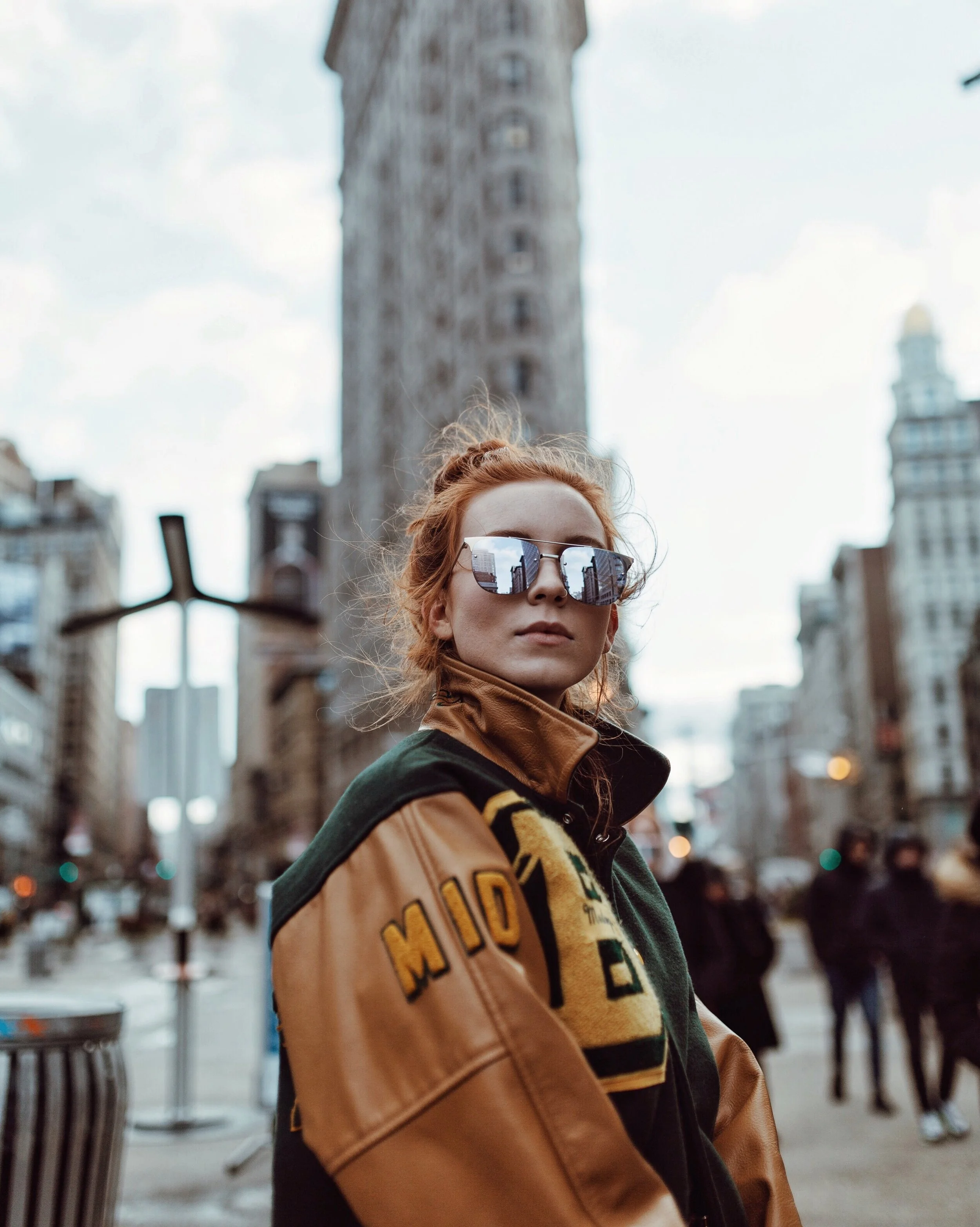 Quay Sunglasses // Vintage Jacket